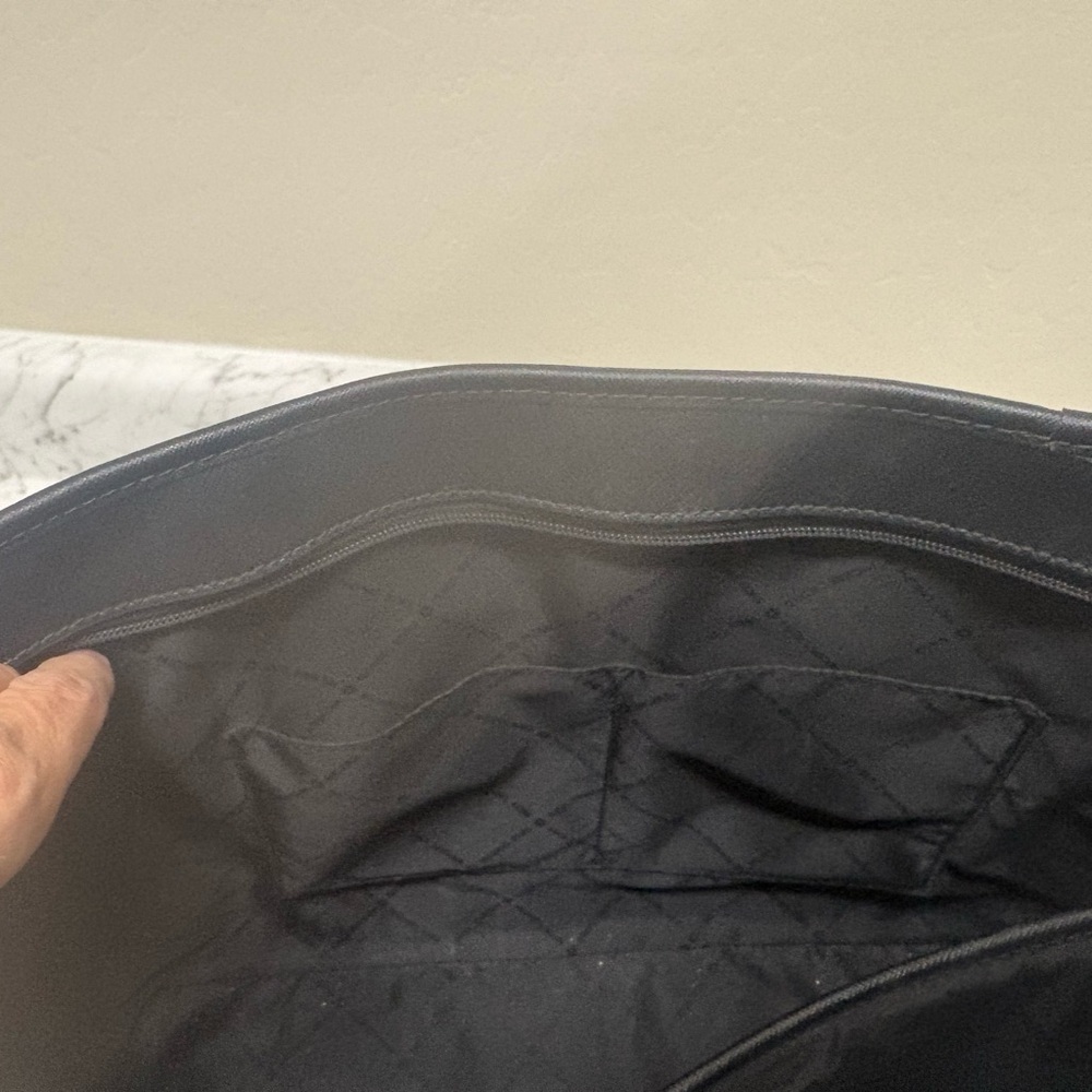 Michael Kors Black Leather Tote Bag - Picture 4 of 8